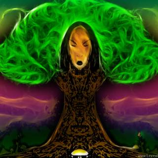 Psychedelic nature wallpaper