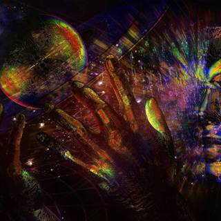 Psychedelic nature wallpaper