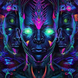 Psychedelic nature wallpaper