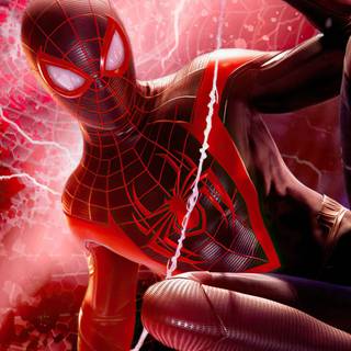 Miles Morales 8k phone wallpaper