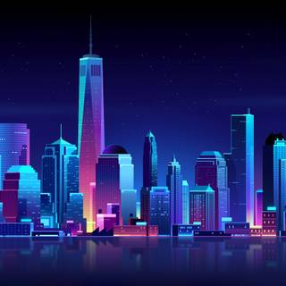 City pop 4k wallpaper