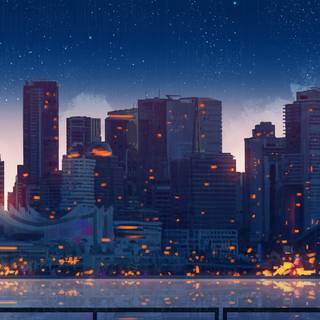 City pop 4k wallpaper