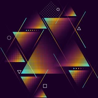 Triangles 4k wallpaper