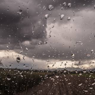 Rainy road 4k wallpaper