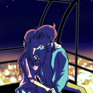 Kissing desktop wallpaper