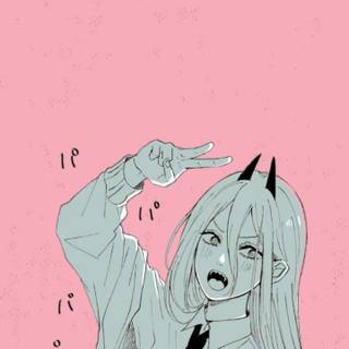 Power Chainsaw Man iPhone wallpaper