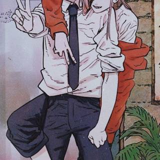 Power Chainsaw Man iPhone wallpaper