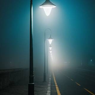 Street lamp iPhone wallpaper