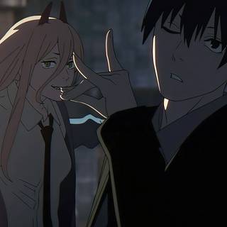 Power Chainsaw Man iPhone wallpaper