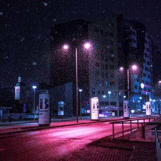 Street lamp iPhone wallpaper