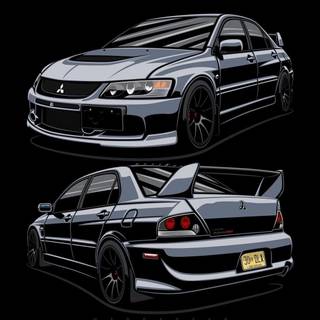 Mitsubishi Lancer phone wallpaper