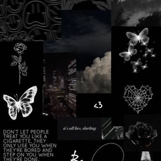 Black iPhone aesthetic wallpaper