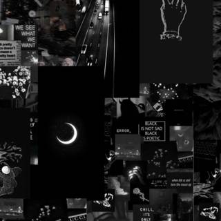 Black iPhone aesthetic wallpaper