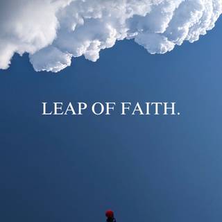Leap of Faith iPhone wallpaper