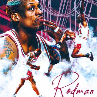 Dennis Rodman phone wallpaper
