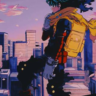 Vigilante Deku phone wallpaper