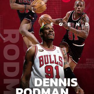 Dennis Rodman phone wallpaper