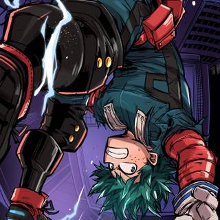 Vigilante Deku phone wallpaper