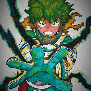 Vigilante Deku phone wallpaper
