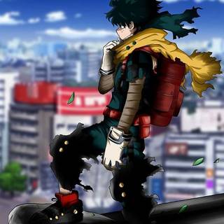 Vigilante Deku phone wallpaper