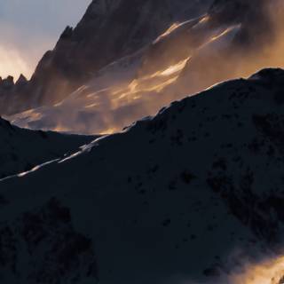 Dark mountain iPhone wallpaper