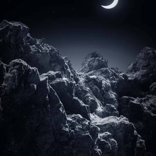 Dark mountain iPhone wallpaper