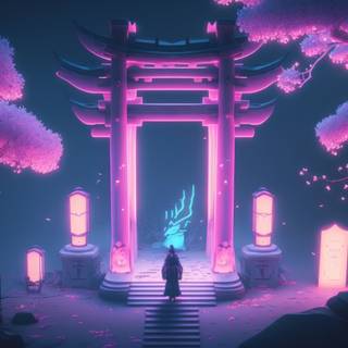 Neon 4k Japan wallpaper