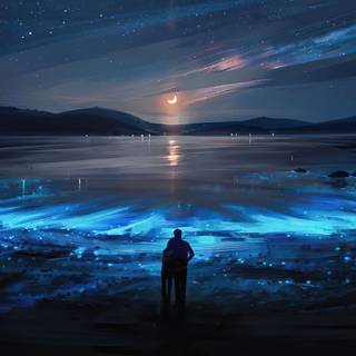 4k landscape night wallpaper