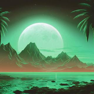 4k landscape night wallpaper