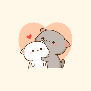 Cartoon cat 4k wallpaper