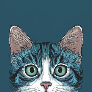 Cat phone 4k wallpaper