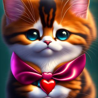 Cartoon cat 4k wallpaper