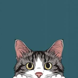 AI cat wallpaper
