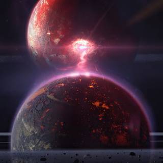 Phone planets wallpaper