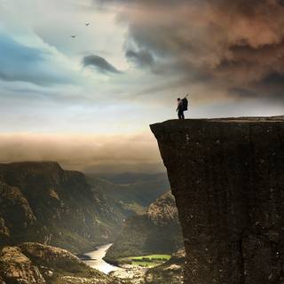 Cliff phone wallpaper