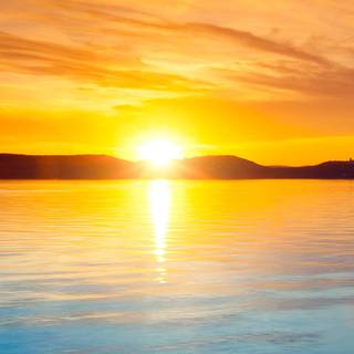 Lake sunset iPhone wallpaper