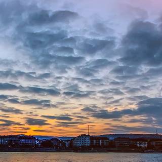 Lake sunset iPhone wallpaper