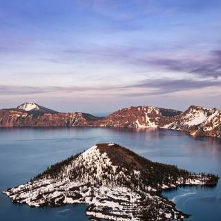 Lake sunset iPhone wallpaper