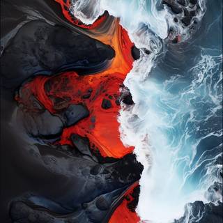iPhone lava wallpaper
