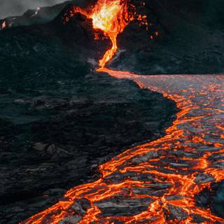 iPhone lava wallpaper