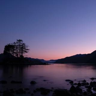 Lake sunset iPhone wallpaper