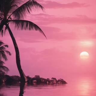 Lake sunset iPhone wallpaper