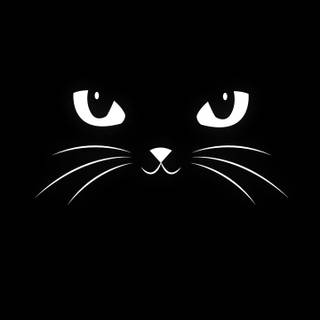 Dark cat iPhone wallpaper