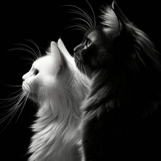 Dark cat iPhone wallpaper