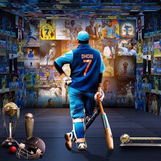 Dhoni laptop wallpaper