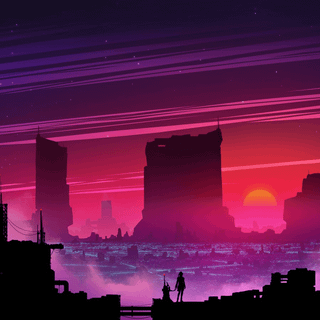 Retro punk wallpaper