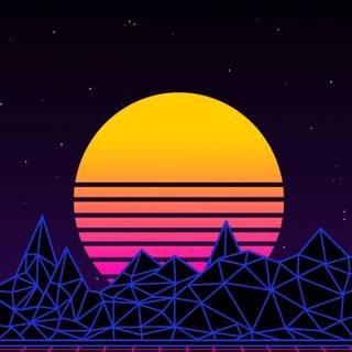 Retro punk wallpaper