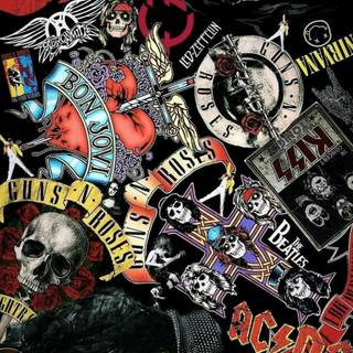 Retro punk wallpaper