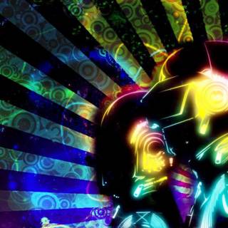 Retro punk wallpaper