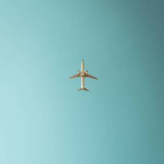 Minimalist plane wallpaper
